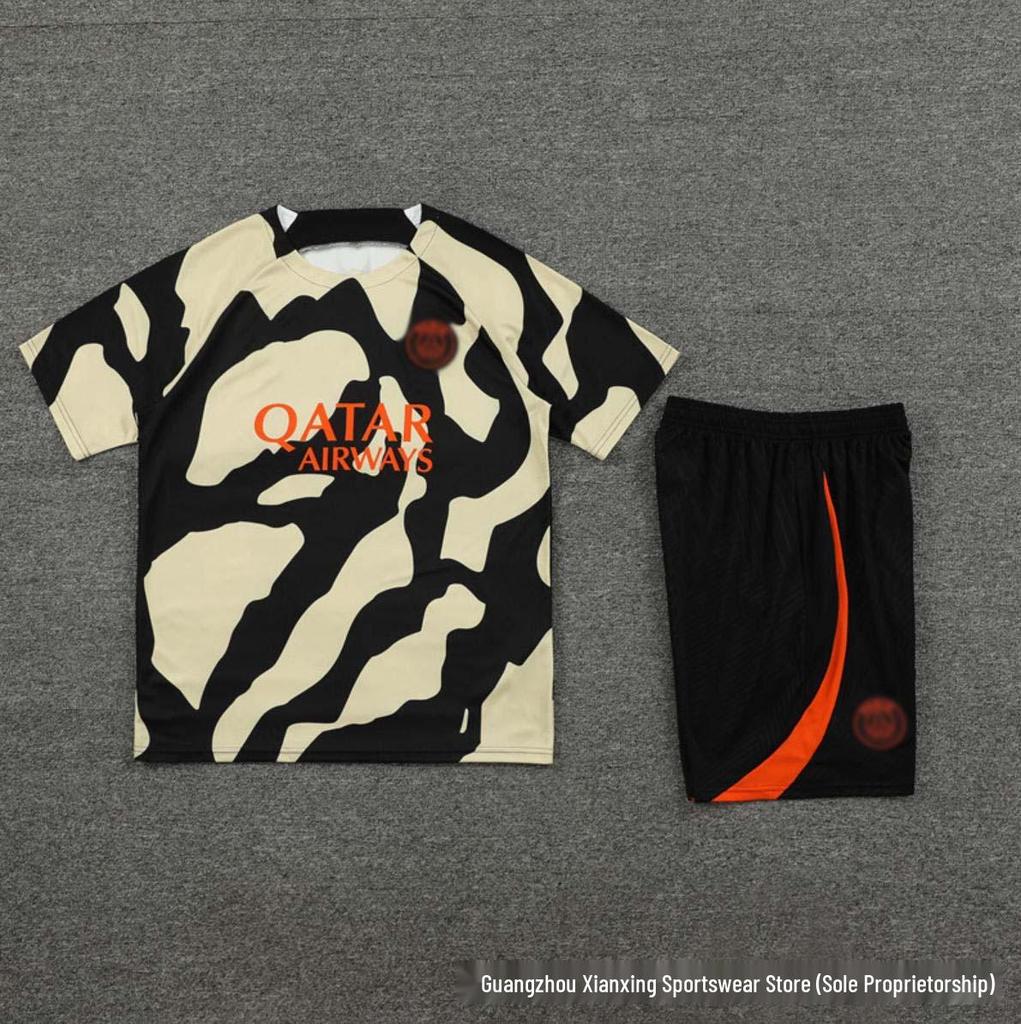 Gran Kit de Fútbol del Paris Club: Conjunto de Entrenamiento de Fútbol para Adultos y Niños con Camiseta y Pantalones Cortos
