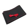 37/38CM Car Steering Cover DIY Steering Wheel Covers Soft Leather Braid Design With Needle and Thread Interior Kits