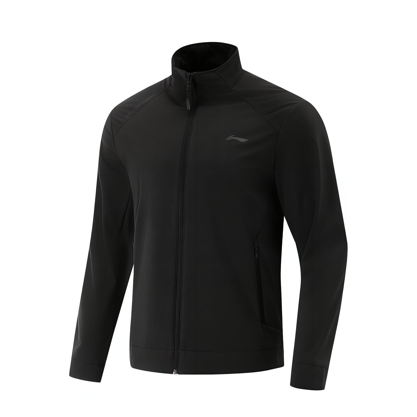 

Li-Ning Solid Color Zip-Up Stand Collar Comfortable Breathable Versatile Casual Jacket Men Jackets Black AJDV129-1 XL