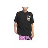 adidas Anthony Edwards Series Basketball FW24 Letter Logo Print Crew Neck Short Sleeve T-Shirt Men Tops Black IY1593