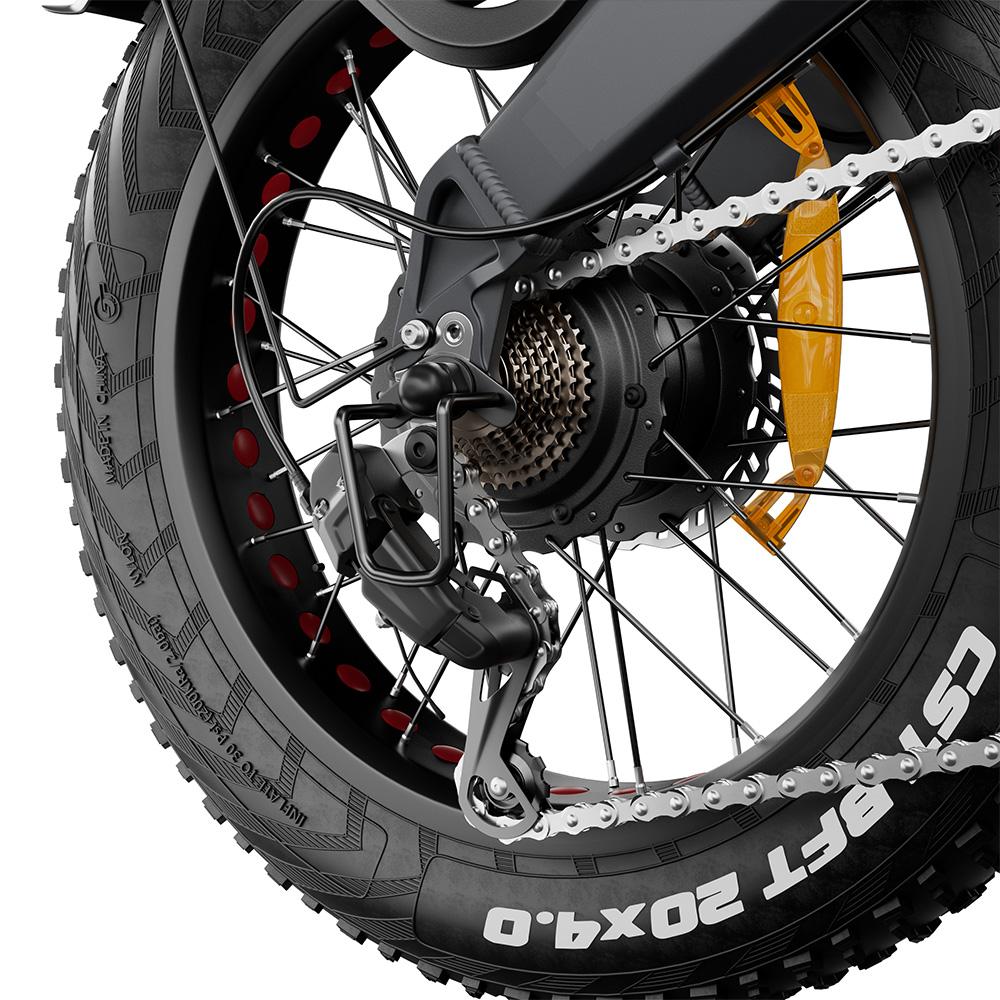 Electric Bicycle Drvetion BT20 20" 1000W Motor City E-Bike 48V 10AH LCD Display Shimano 7 Speed Hydraulic Brake Max Load 150Kg