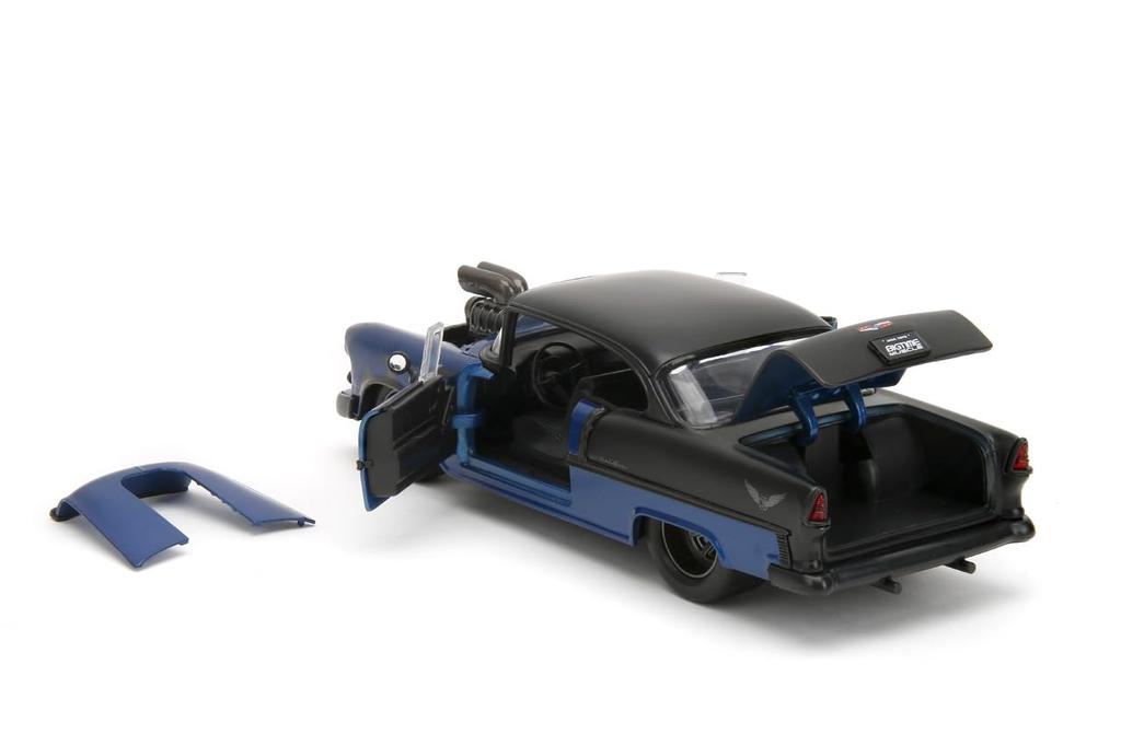Kyosho Jada Toys 1/24 Scale 1955 Chevy Bel Air Blue/Black Finished Product