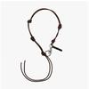 Hourlegashi A4248uld Radon Udon Dark Brown Keychain Leather Necklace