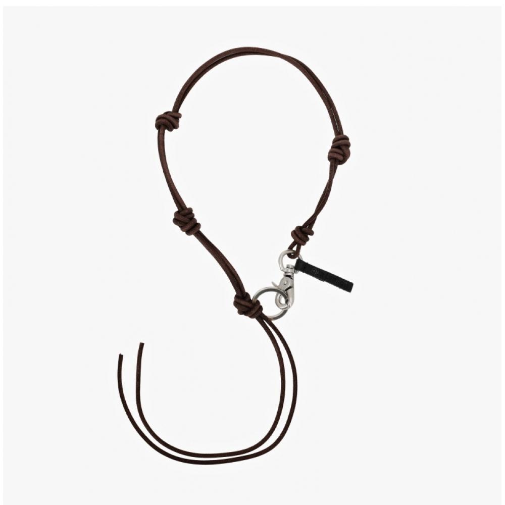 Hourlegashi A4248uld Radon Udon Dark Brown Keychain Leather Necklace