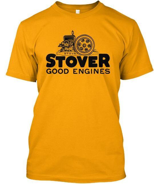 

Stover K Hit And Miss Gas Farm Engine Good Engines T-Shirt Made In USA S To 5XL L