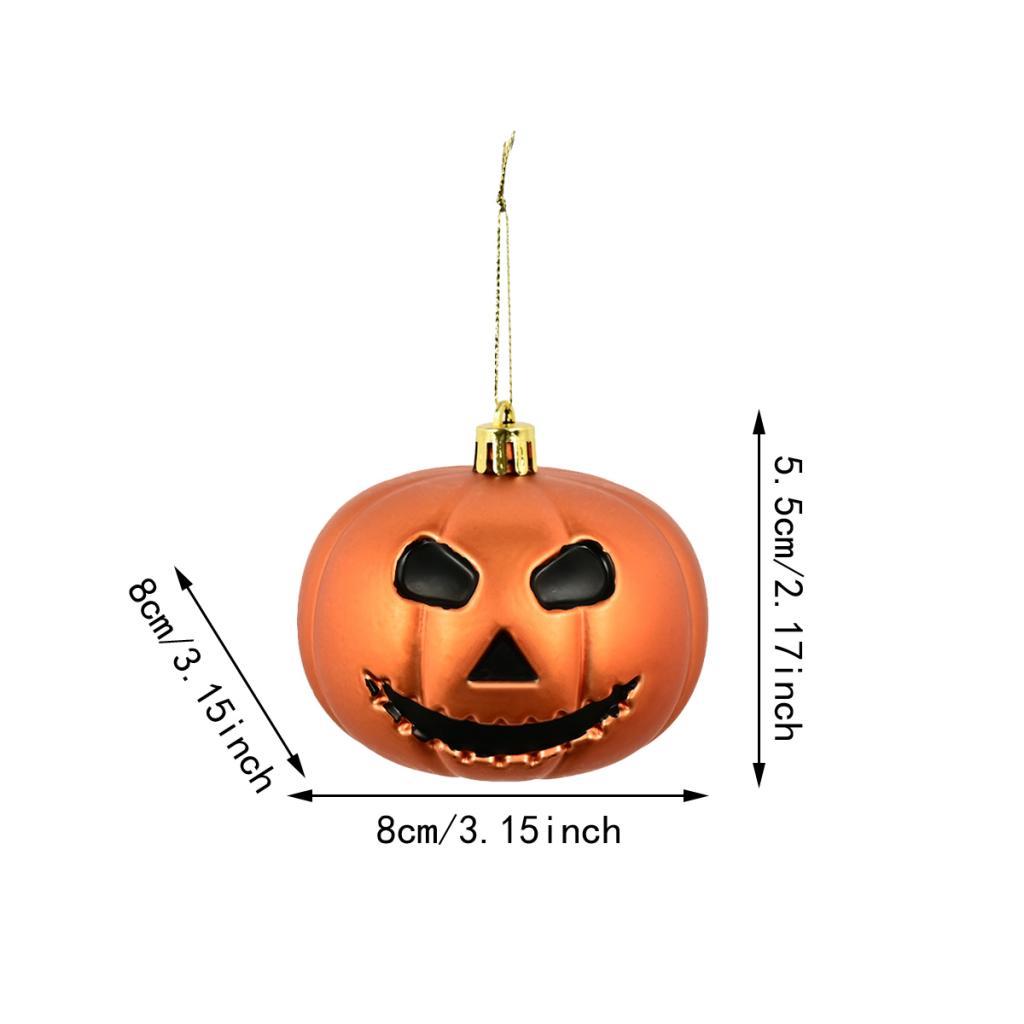 3Pcs Halloween Hanging Pumpkin Decorations Party Supplies Props Halloween Ball Ornaments for Indoor Tree Outdoor Home Decor