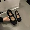 Fashion Woman Flats Round Toe Japanese Style Lolita Gothic Black Mary Jane Modest Korean Fashion Y2k Vintage Summer 2025 Shoes for Women