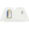 Unisex Oversized Cotton Graphic Print Crewneck Sweatshirt Winter Casual Wear