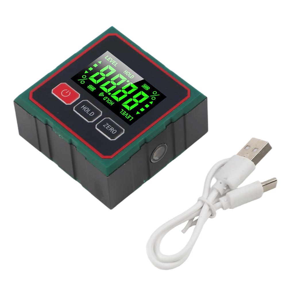 Magnetic Digital Angle Finder With Electronic 2 In 1 Level Box Type-C Charging Angle Meter For Home Tool Accessory