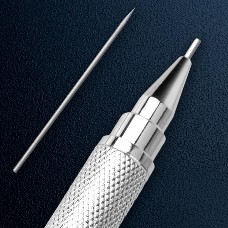 Automatic Center Hole Punch with Adjustable One Handed Spring Heavy Duty Automatic Center Punch for Metal Wood Glass