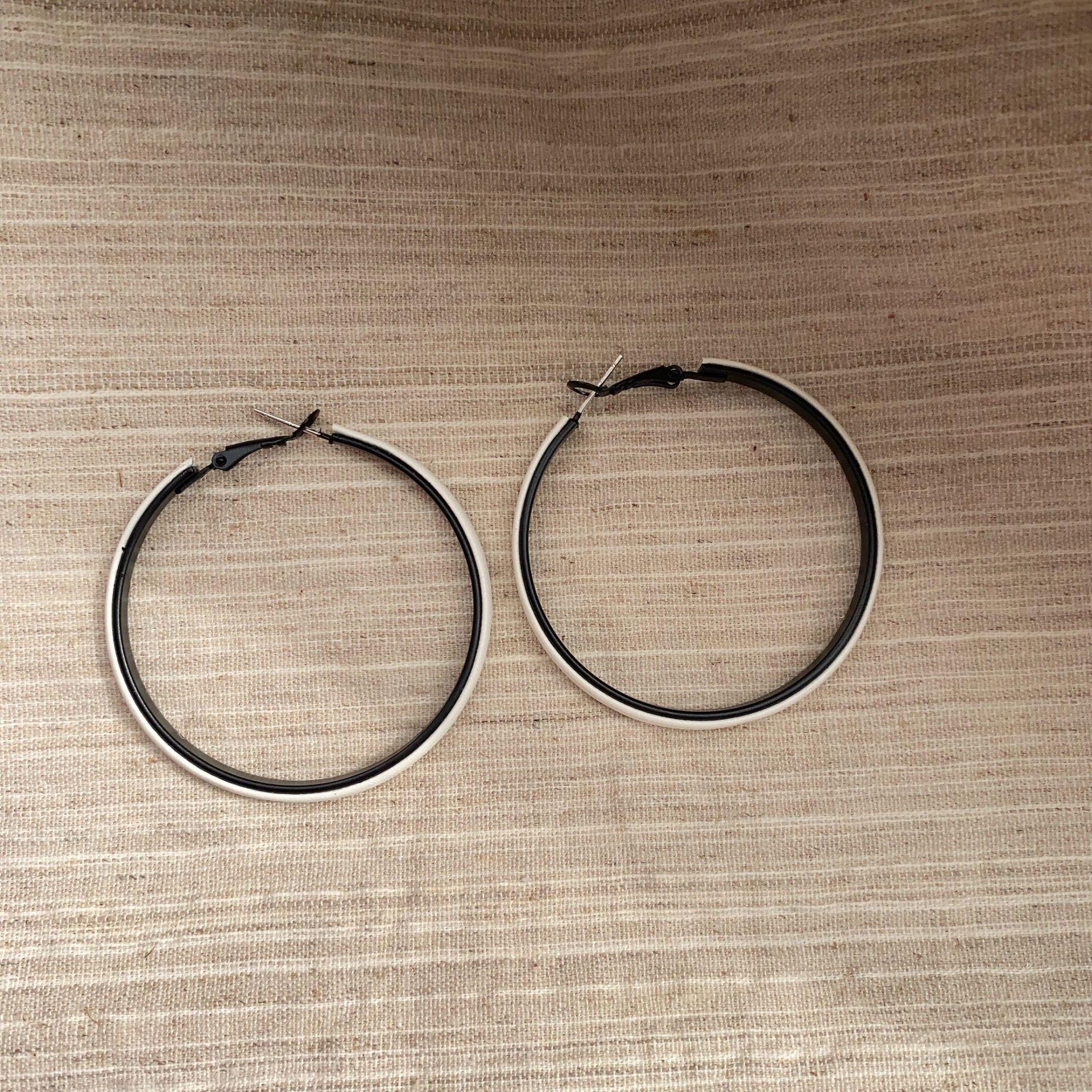 

Серьги с леопардовым принтом, женственные серьги высокого класса, большие круги, преувеличенные серьги Майяра.