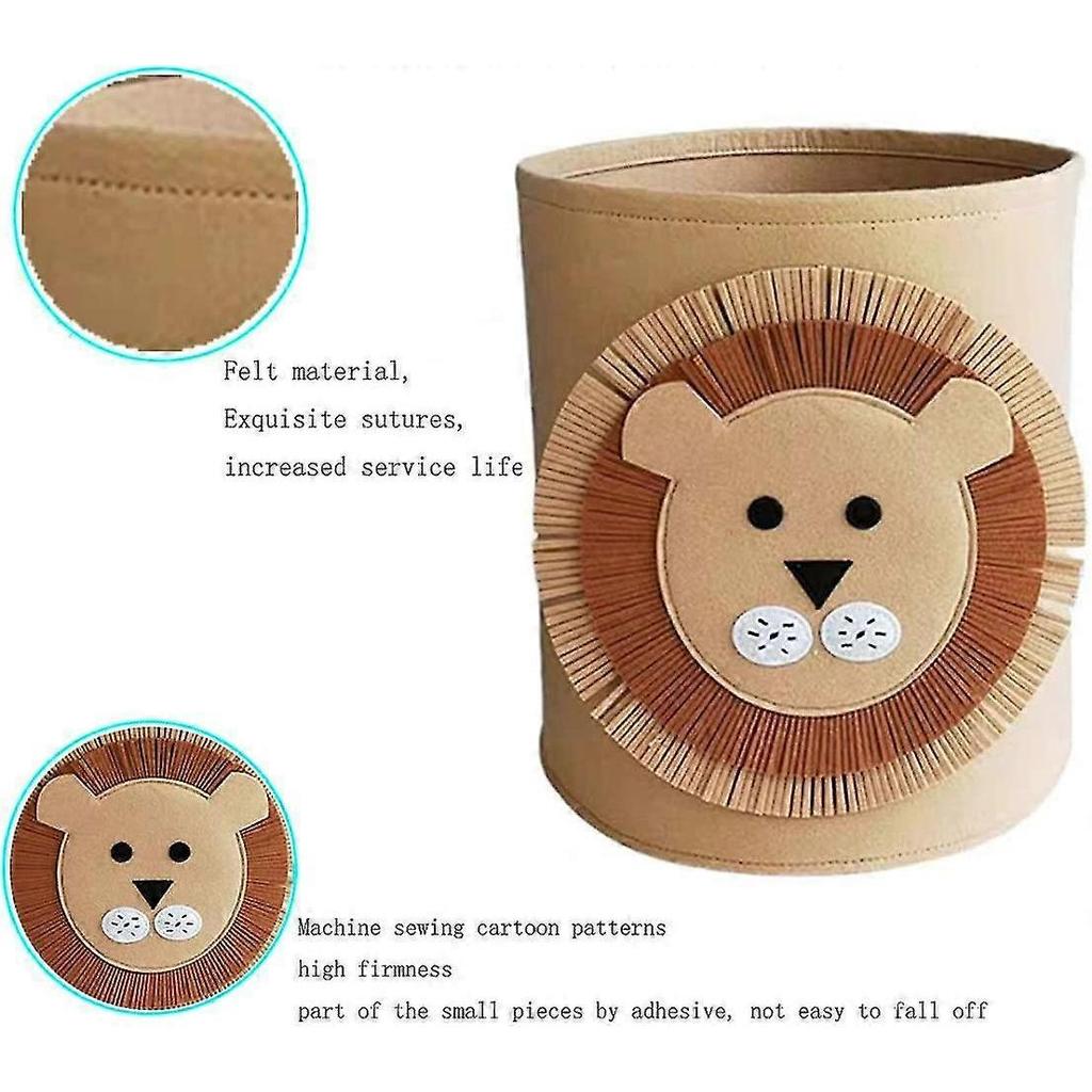 Felt Basket Toy Storage Organizer Collapsible