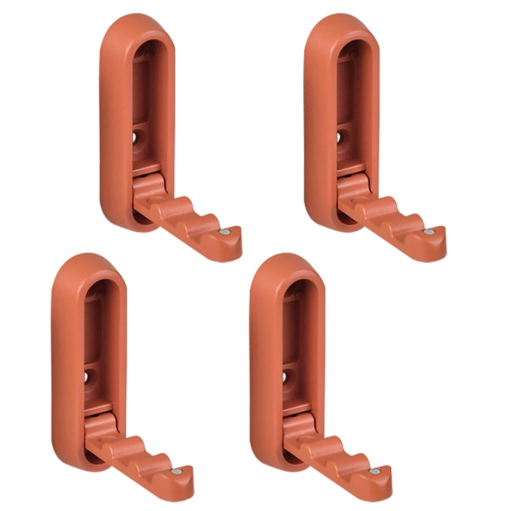 4Pcs Retractable Wall Hooks for Bathroom & Closet Space Saving Folding Hooks Functional & Stylish Hook for Keys & Hats