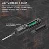 Car Voltage Tester LCD Digital Display Automobile Maintenance Circuit Detector with Green Backlight