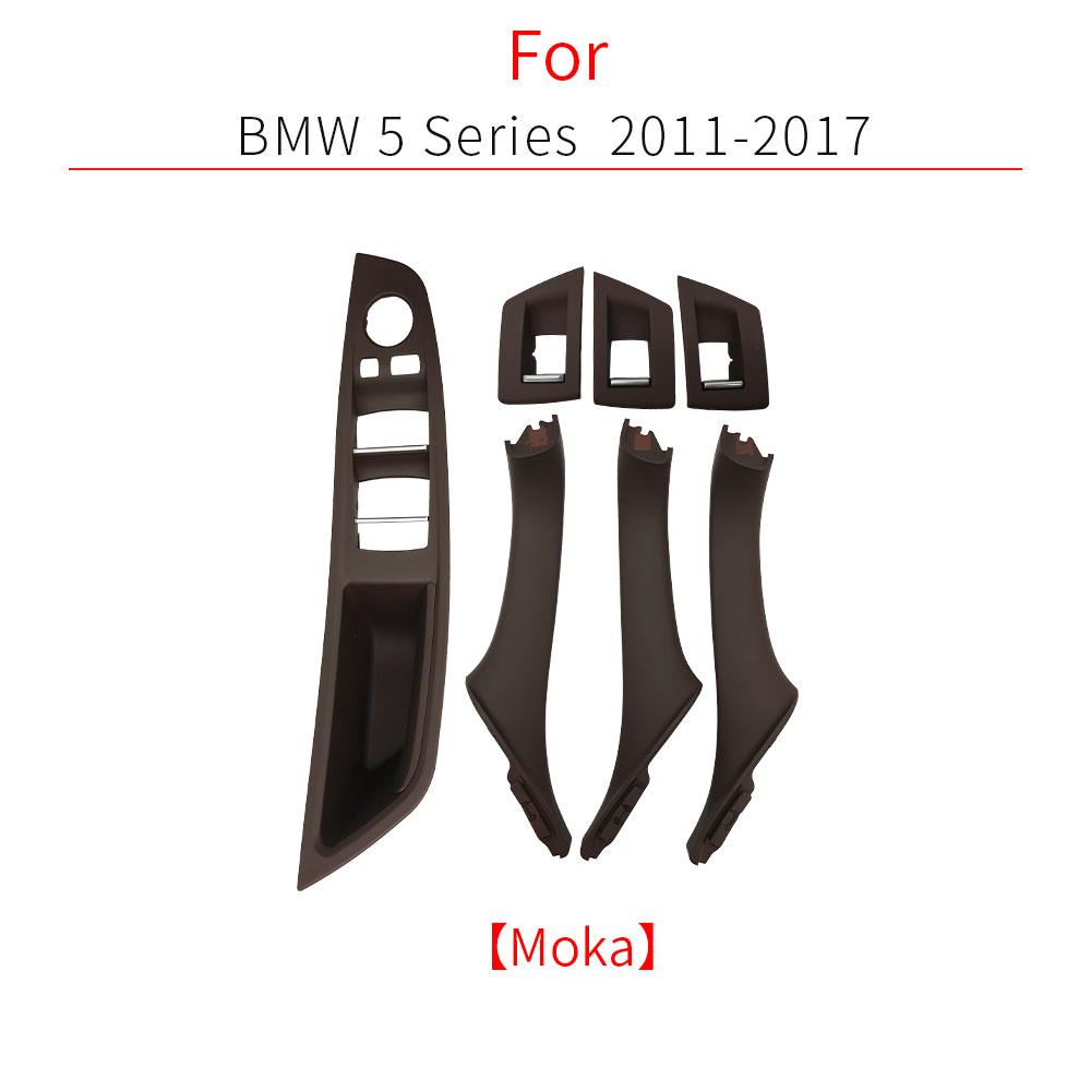 For BMW F10 F11 Car Inner Handle Interior Door Panel Driver's Window Switch Frame Storage Box Sets for BMW 5 Series 520 528 535