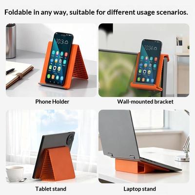 Support de téléphone flexible pliable en silicone pour bureau, tablette, ordinateur portable, support universel réglable portable pour voyage, bureau, lit