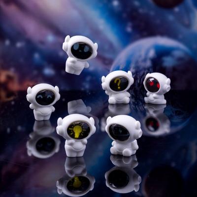 Micro-landscape Cartoon Expression Astronaut Robot Figurine Decoration Blind Bag Hanging Accessory Mini Trinket