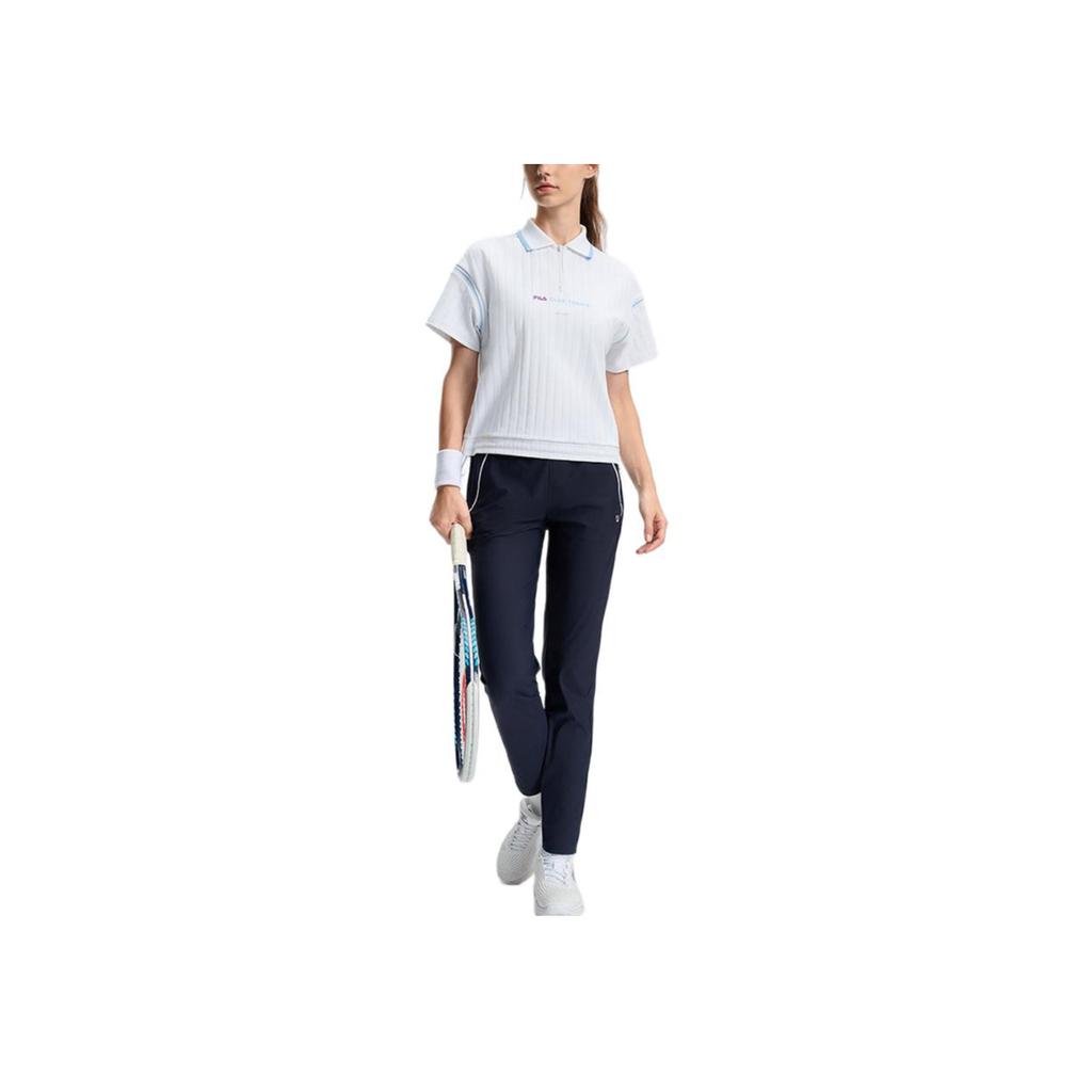 New FILA Polo Shirt Women's Bright White A11W433106F-WT
