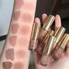 Brauner Glitzer Flüssiger Lidschattenstift Kontur Rouge Pigment Feiner Schimmer Matt Natürliche Wange Milchkaffee Schattencreme Augen Make-up