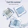 Yiershuang Men's Cooling Ice Silk Mesh Boxer Briefs
