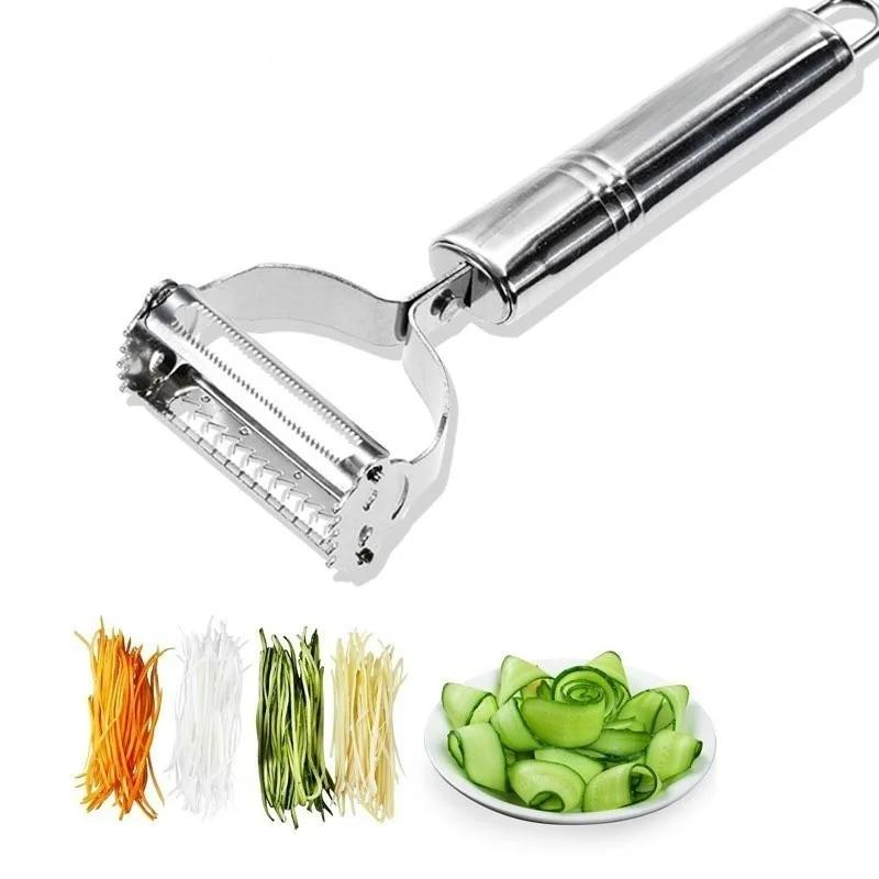 Stainless Steel Kitchen Accessories Multi-function Vegetable Peeler Cutter Potato Carrot Grater Fruit Vegetable Salad Tools