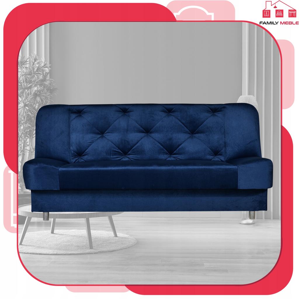 Kanapa sofa Sara Karo rozkładana wersalka spania bonell łóżko Family meble
