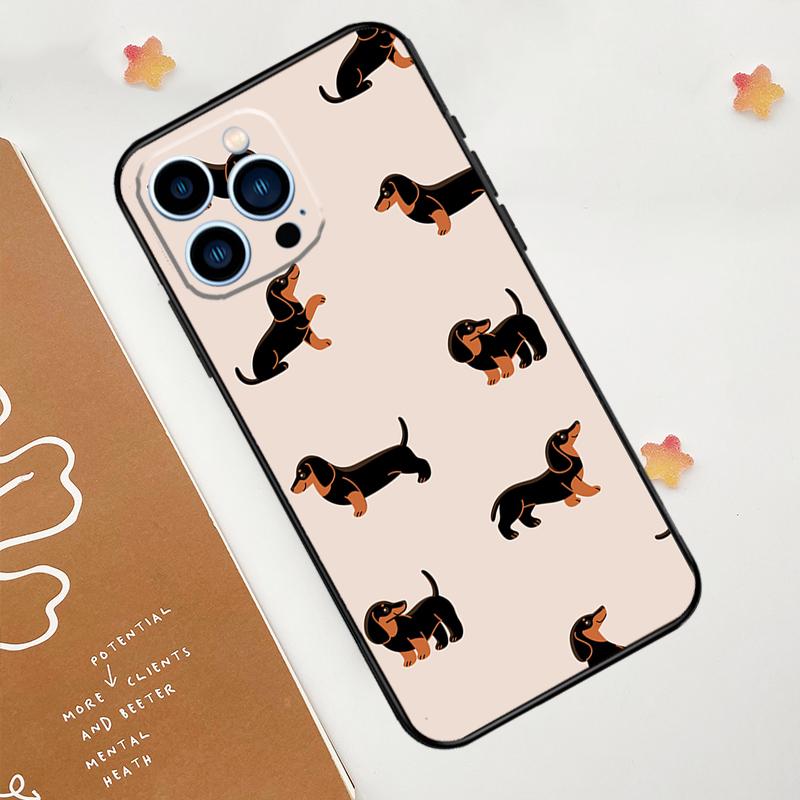 

Милый чехол с собакой таксой для Apple iPhone 12 13 Mini 11 14 15 16 Pro Max Plus X XR XS Max Coque iPhone 13