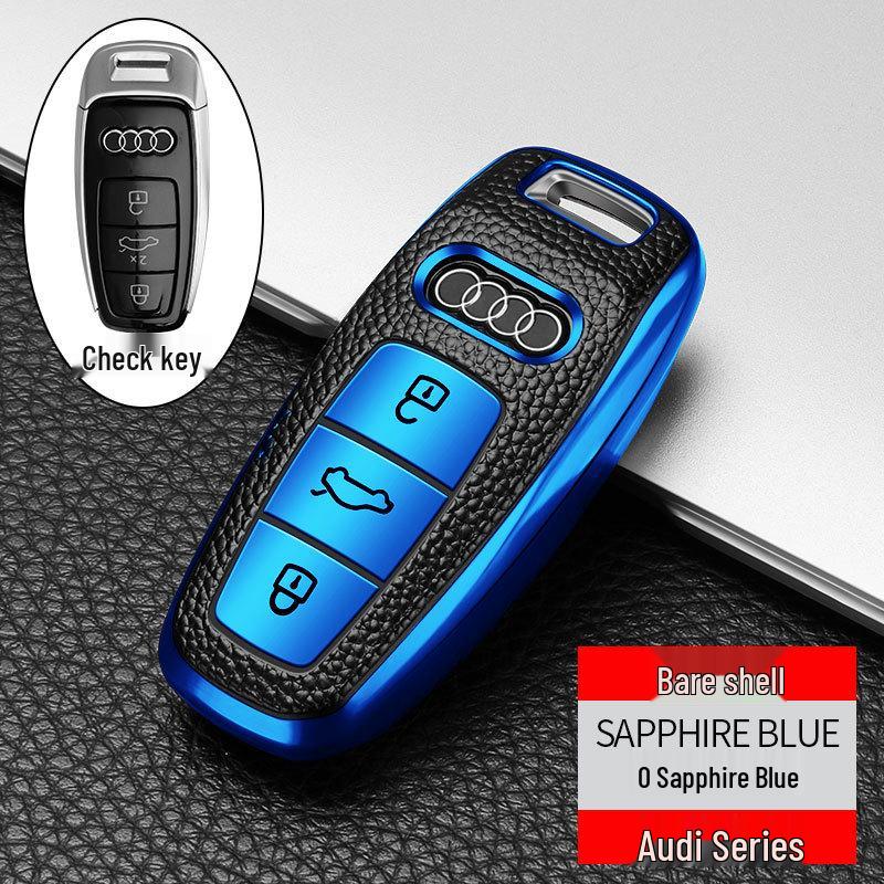 A6L Soft Rubber Key Case for A8L, A7, A5, A4L, Q5 Smart Keys
