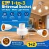 E27 Universal Socket with Flexible Arms (1-to-3/4/5/6)