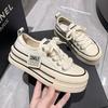 Platform canvas biscuit shoes women's shoes spring and summer new muffin versatile sports and leisure little white shoes board shoes