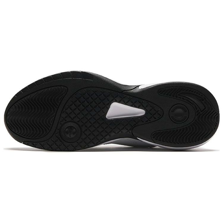 Anta Ace Retro Running Cushioning Low-Top Dad Shoes Women Sneakers White Black 922338802-10