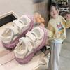 Girls Sandals Summer 2025 New Children's Sports Shoes Women's Treasure Shoes Breathable Little Girl Mesh Shoes Summer Mesh