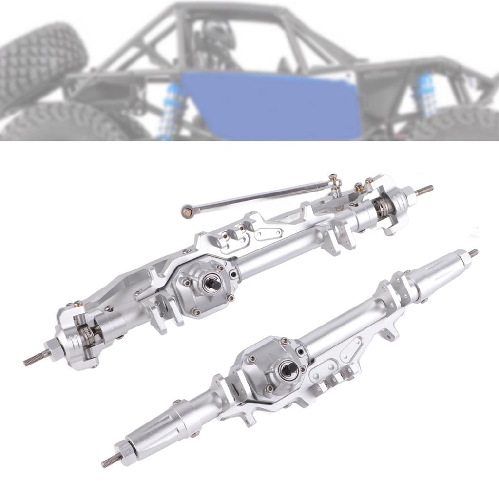 RC Front Rear Axle Replacement Parts Fit for Axial WRAITH RR10 1 10 RC Climbing CarSilver