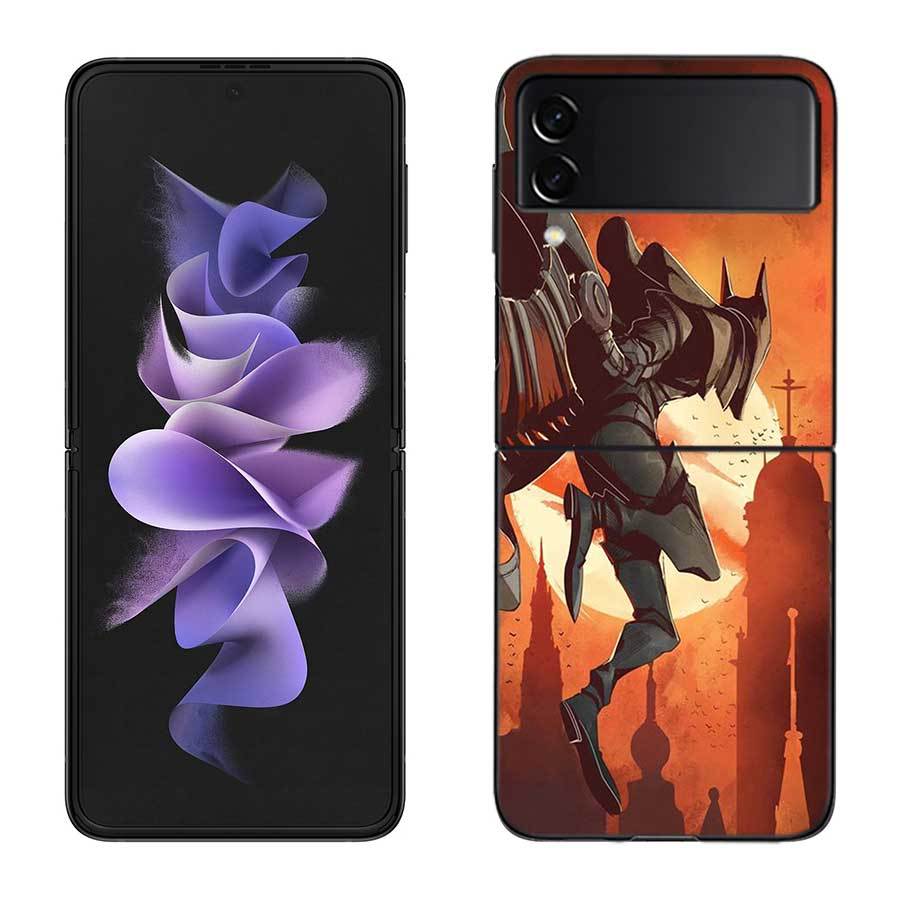 Game Bloodborne Phone Case For Samsung Z Flip 7 6 5G Galaxy Z Flip 5 4 3 Black Hard Cell Cover Luxury PC Shell Coque