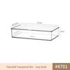 Clear Acrylic Jewelry and Cosmetics Storage Box with Lid