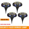 12LED Solar Power Disk Light Outdoor Garden Solar Underground Light Deck Light Spotlight Buried Solar Led Lamp Garden Decor