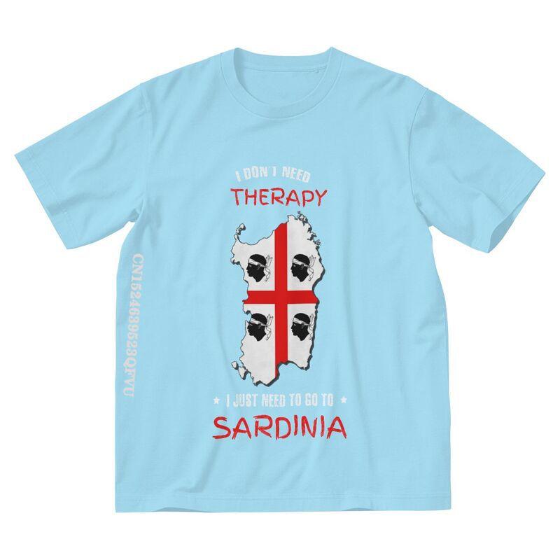 Sardinia Is My Therapy Tshirt Unisex Stylish T Shirts Emo Clothes Italy Flag Italia Italian Pride TShirt Alternative Unisex Clothes