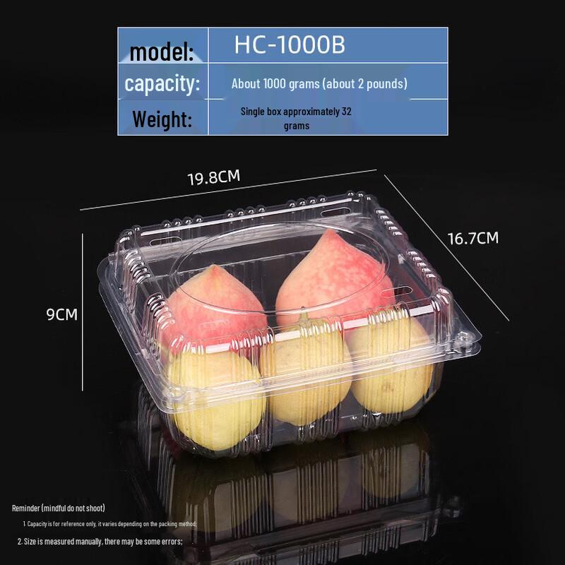 Thickened Disposable Round Plastic Food Containers