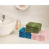 100% Cotton 12 Piece Towel Set, 500 GSM (Turquoise Blue, Olive Green and Baby Pink)