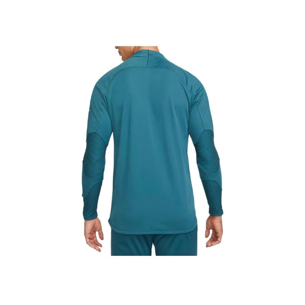 Nike Logo Fitted Long Sleeve Football Shirt Men tops Dark-Green DJ9917-397