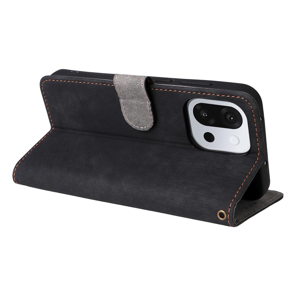Etui portfelowe dla OnePlus 13T 5G z blokadą RFID, z PU skóry, pokrowiec na telefon ze stojakiem i paskiem