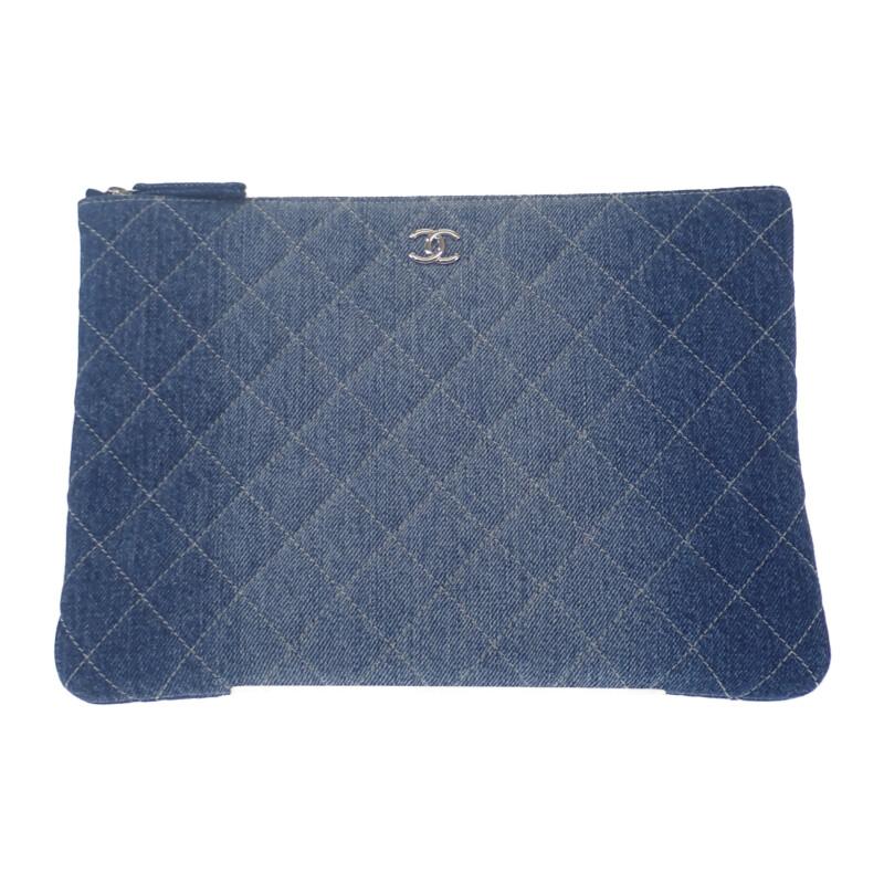 CHANEL  Clutch bag blue denim Women