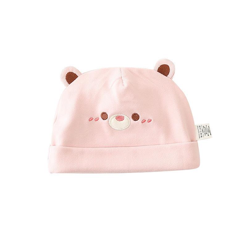 Spring Summer Cotton Double Layer Embroidered Postpartum Hat Warm Slouchy Beanie For Pregnant Women New Mom Care Headwear