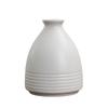 Casual White Ceramic Tabletop Vase Small Home Desktop Decoration Art Design for Flower Arrangement