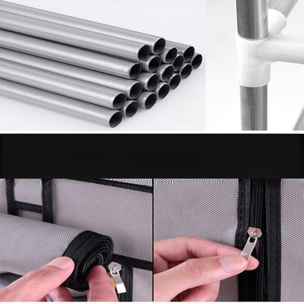 Wardrobe, shelf, shoe cabinet, foldable, fabric, textile, organizer, 160 cm