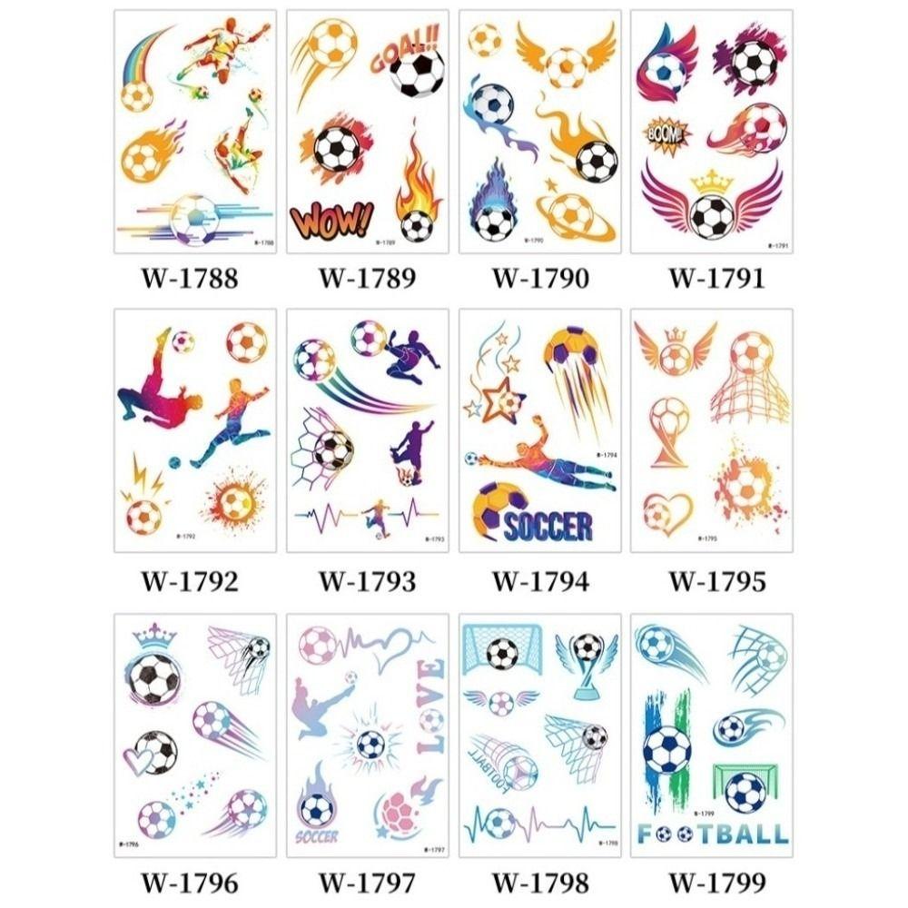 Y2k Spicy Girl Football Tattoo Stickers Featuring Fun Cartoon Ball Instant Decals Abdominal Waist