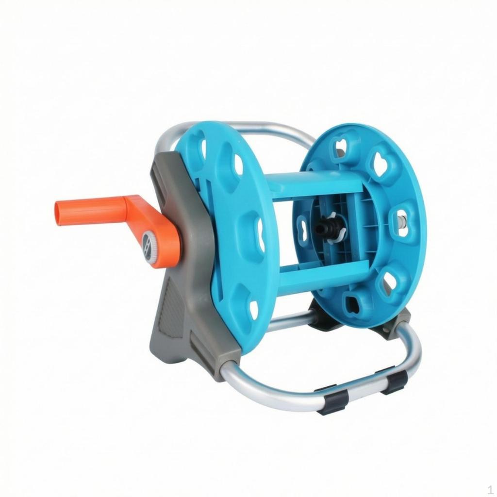 Portable Hose Reel Cart Manual with Handle Compact for Homeowners
