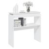 Vidaxl Stolik Konsolowy, Biały, 80X30X80 Cm, Materiał Drewnopochodny