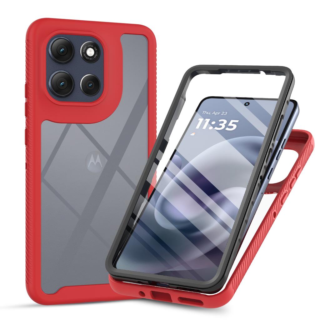 for Moto G86 5G Shockproof Clear Case Built in Screen Protector Full Body Rugged Defender Cover for Motorola G86, G56 5G Cases