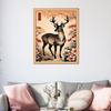 Traditional Japanese Chinese Chinese Animal Art Canvas Print Vintage Tiger Fox Deer Whale Retro Poster Illustration Wall Decor